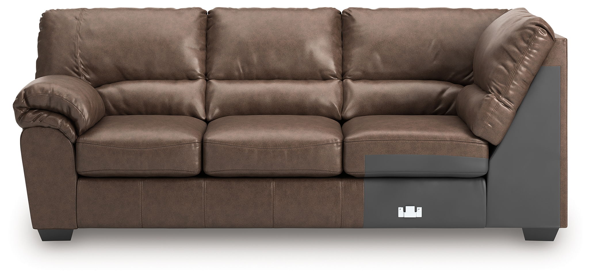 WillowBend - Umber - LAF Sofa With Corner Wedge - Urban Living Furniture (Los Angeles, CA)