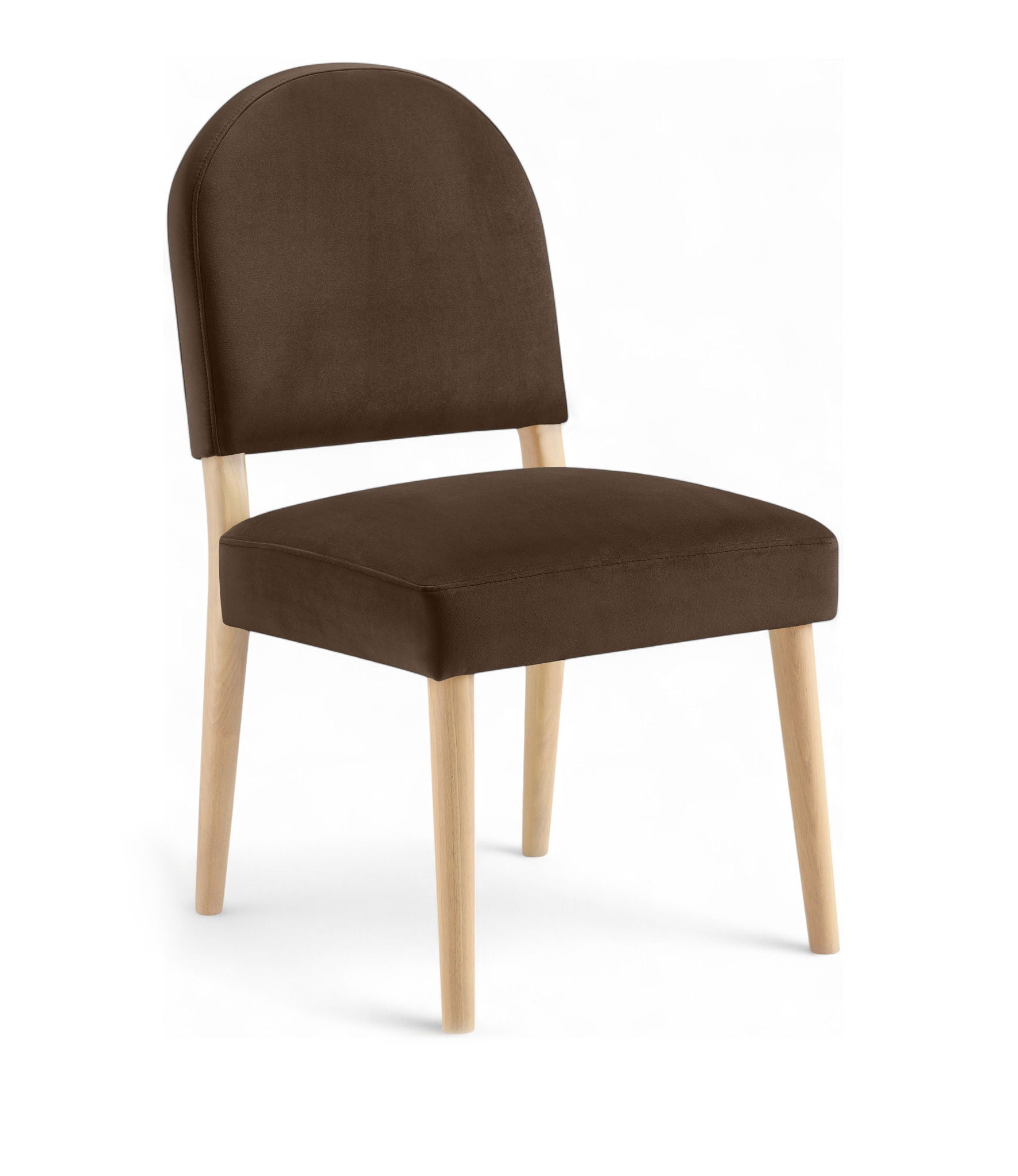 Varinelle - Velvet Dining Chair (Set of 2) - Natural Frame - Urban Living Furniture (Los Angeles, CA)