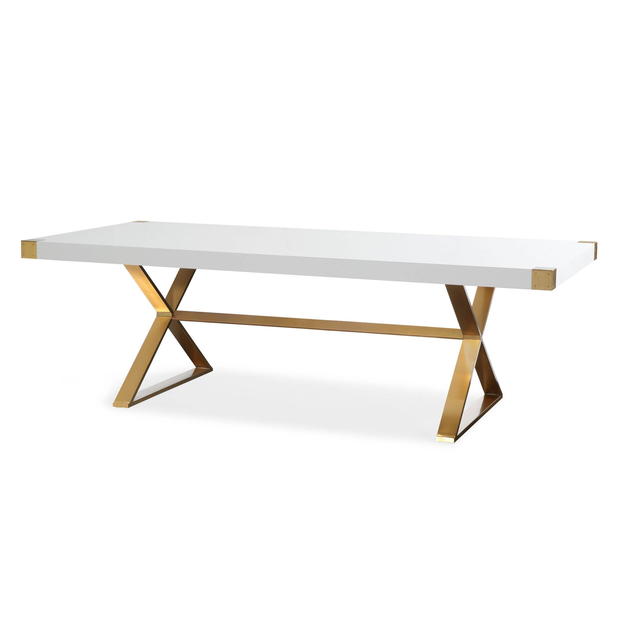 Adeline - Lacquer Dining Table - White - Urban Living Furniture (Los Angeles, CA)