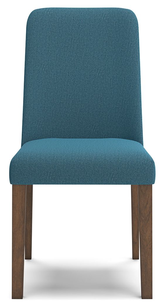 Lyncott - Blue / Brown - Dining Uph Side Chair (Set of 2) - Urban Living Furniture (Los Angeles, CA)