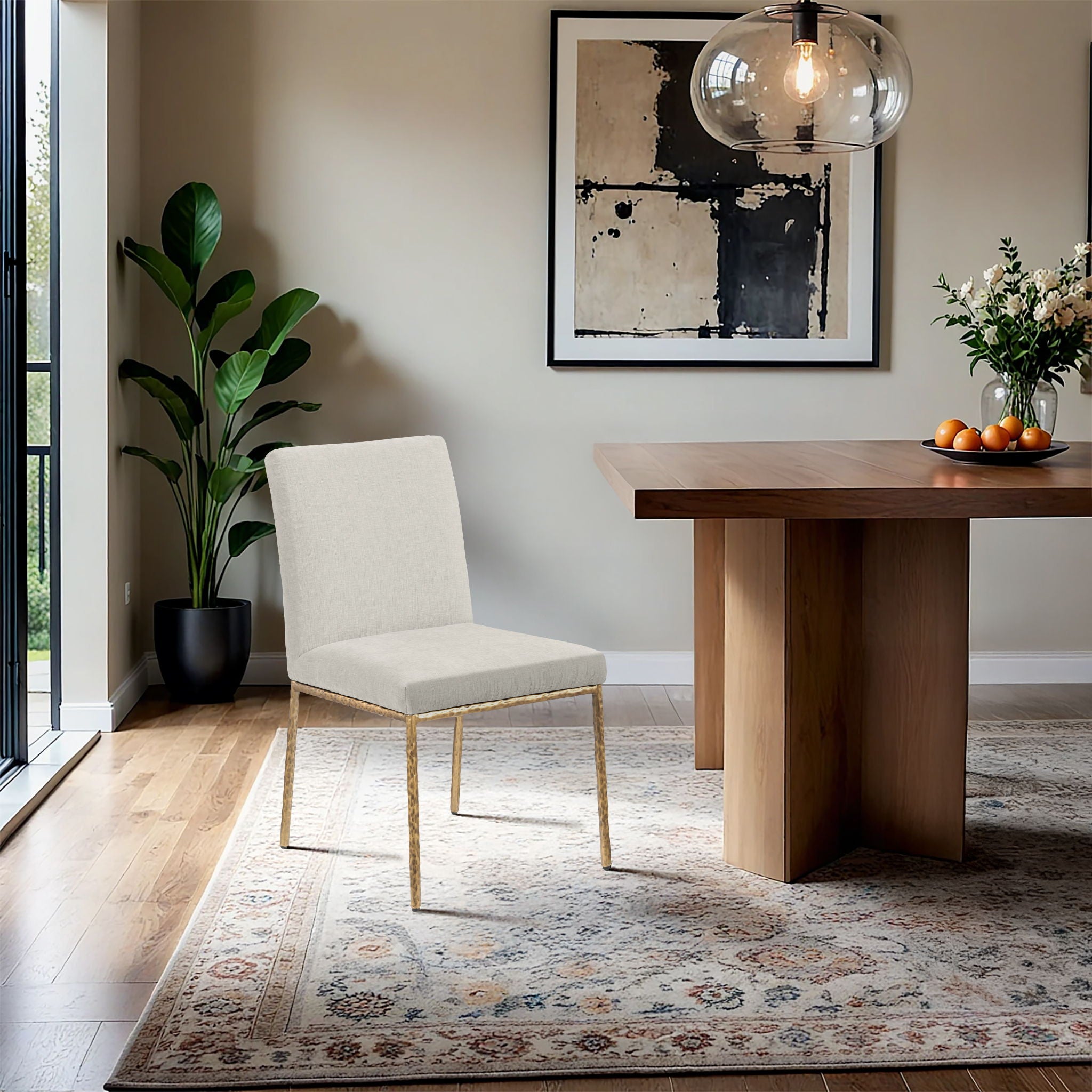 Reeves - Dining Side Chair (Set of 2) - Gold Base - Urban Living Furniture (Los Angeles, CA)