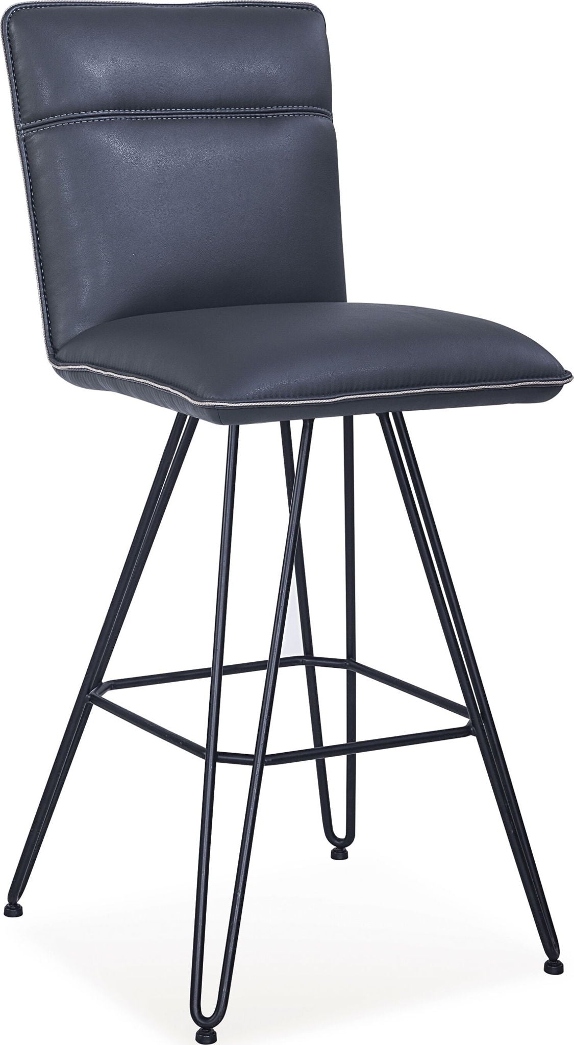 Crossroads - Demi Hairpin Leg Swivel Bar Stool (Set of 2)