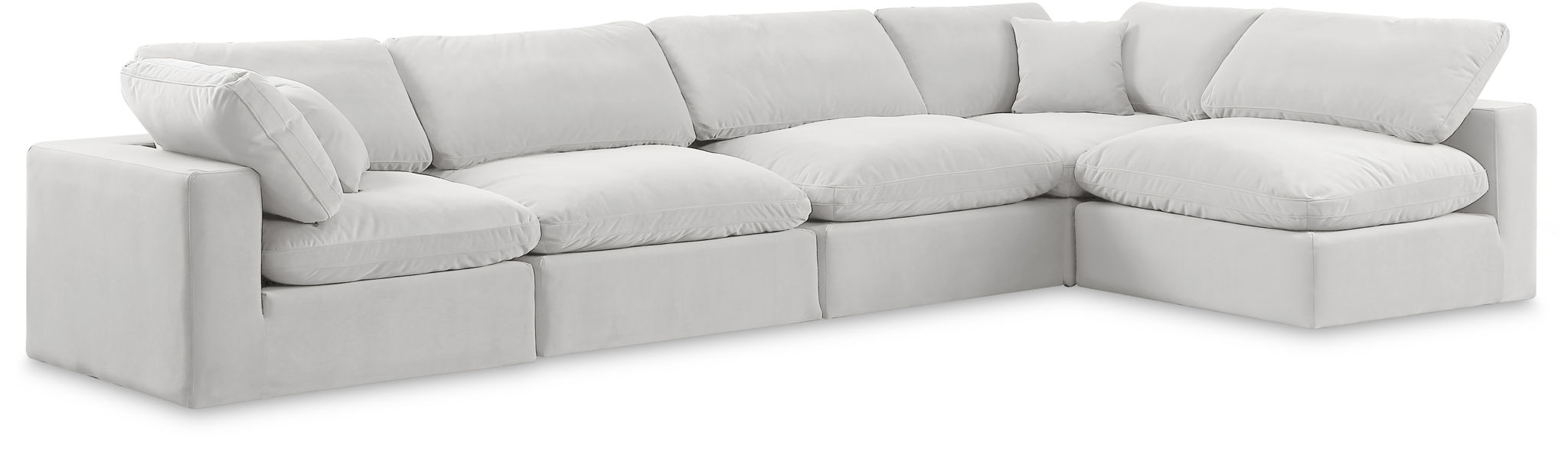 Comfy - 5 Piece Velvet Modular Sectional - Urban Living Furniture (Los Angeles, CA)
