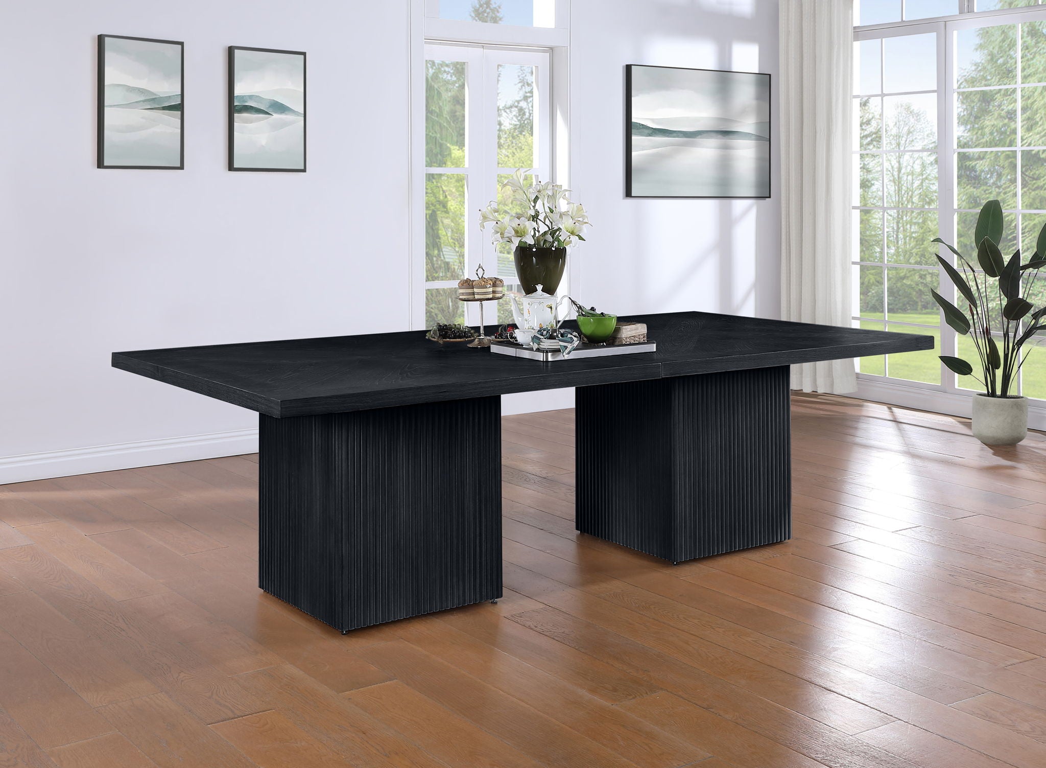 Belinda - Wood Modular Dining Table - Black - Urban Living Furniture (Los Angeles, CA)