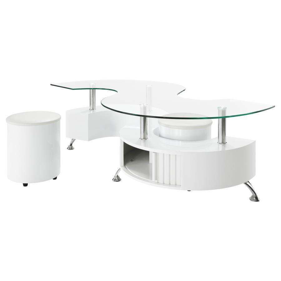 Buckley - Base, Box 1 of 3 - White High Gloss - Urban Living Furniture (Los Angeles, CA)