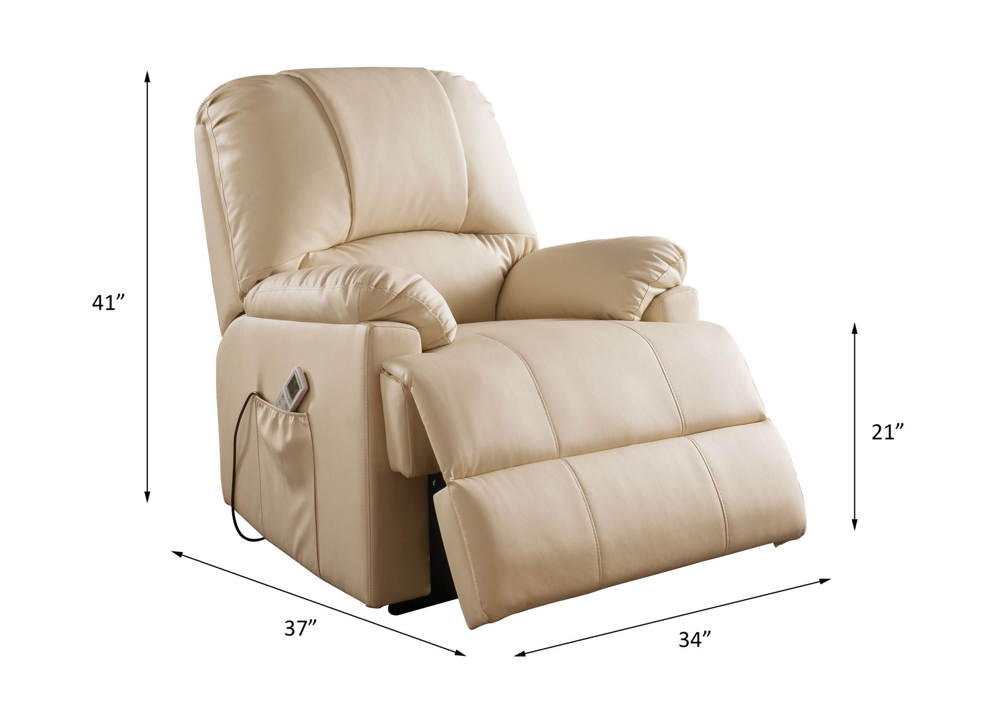 Ixora - Recliner w/Power Lift & Massage - Urban Living Furniture (Los Angeles, CA)