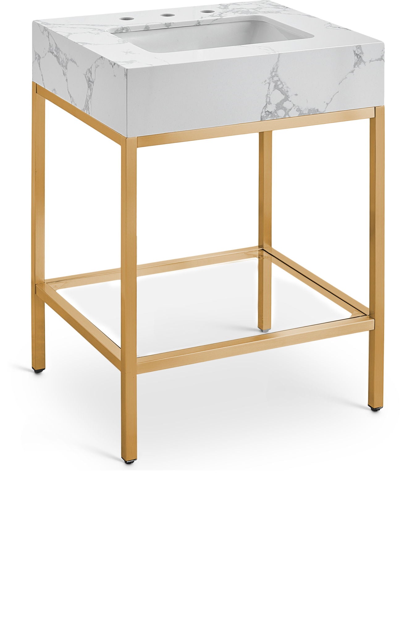 Marmo - Engineered Marble Bathroom Vanity With Gold Base - Urban Living Furniture (Los Angeles, CA)