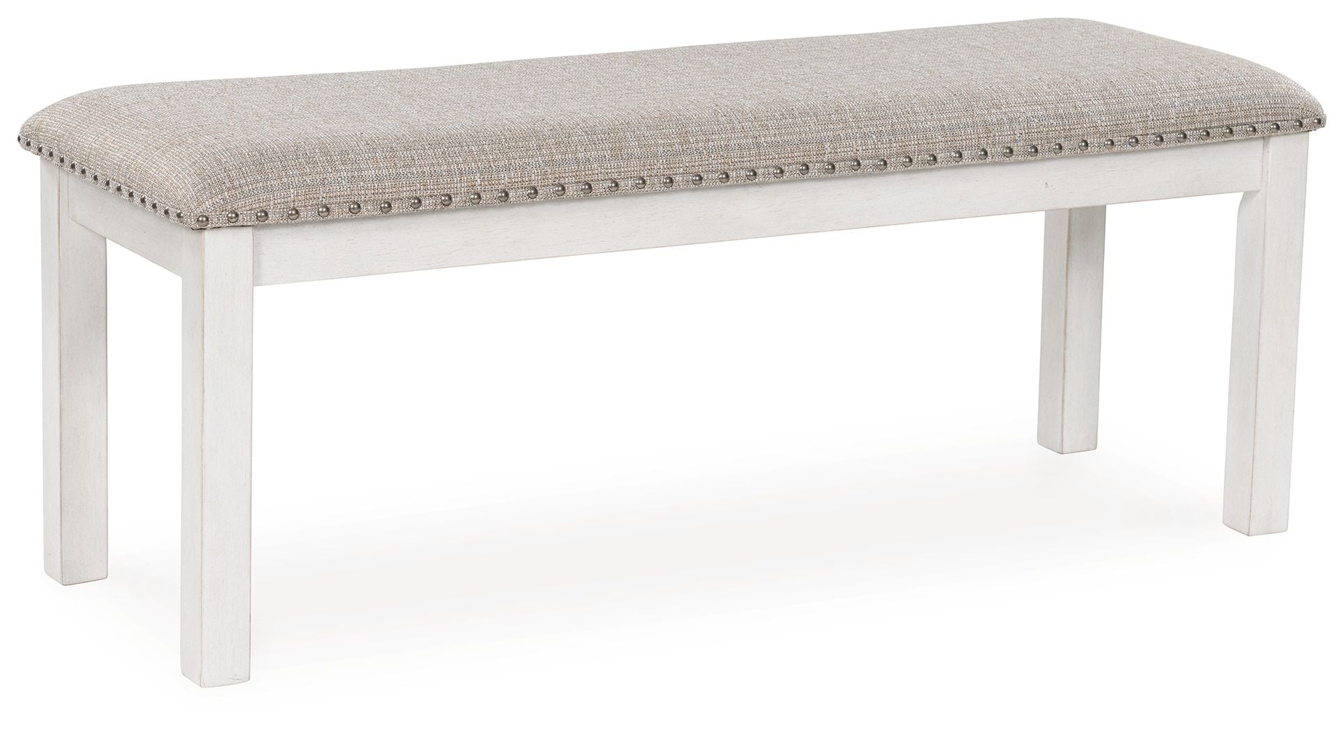 Robbinsdale - Antique White - Large Upholstered Dining Room Bench - Urban Living Furniture (Los Angeles, CA)