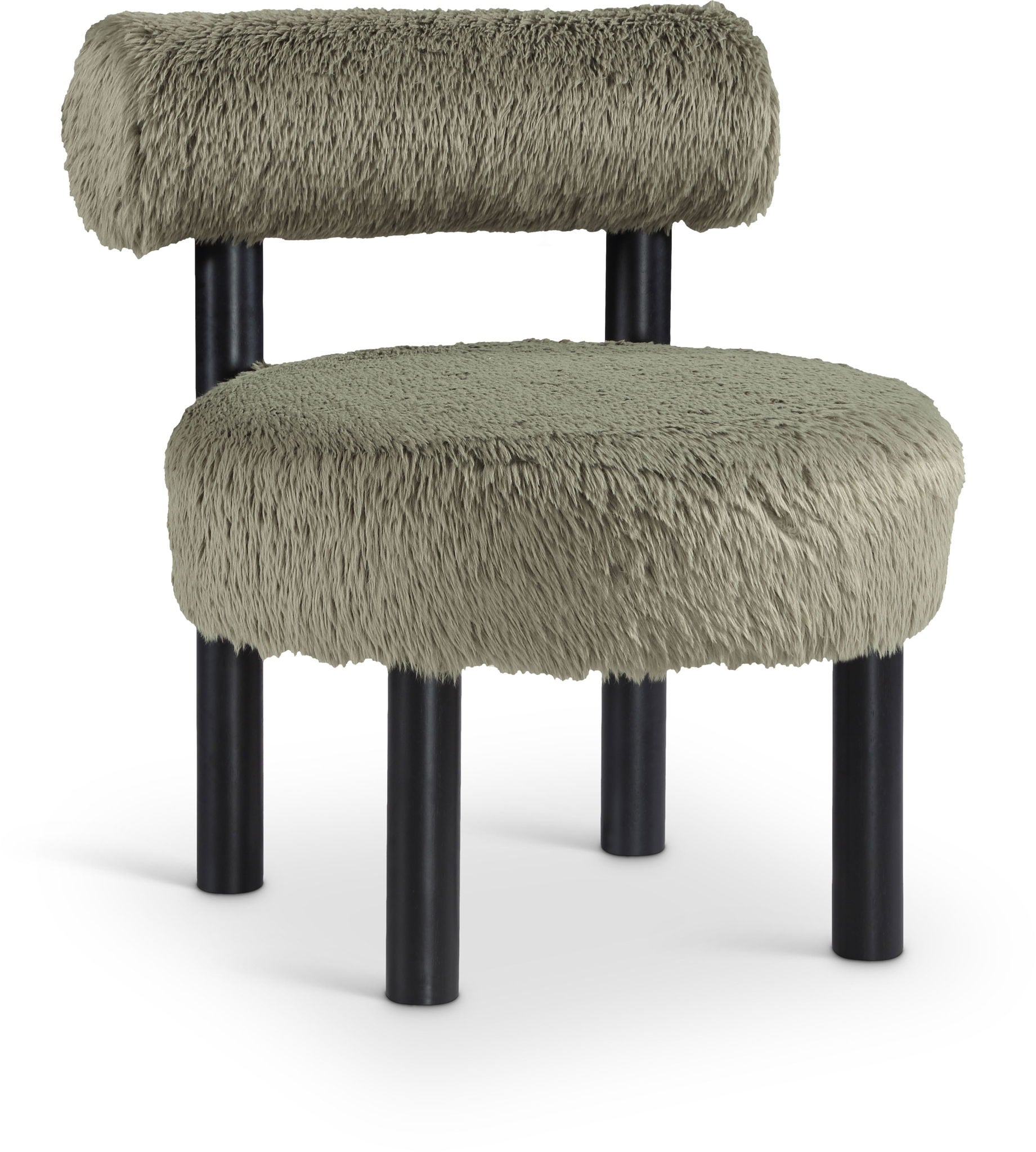 Ambre - Vegan Shearling Fabric Upholstered Accent Chair - Urban Living Furniture (Los Angeles, CA)