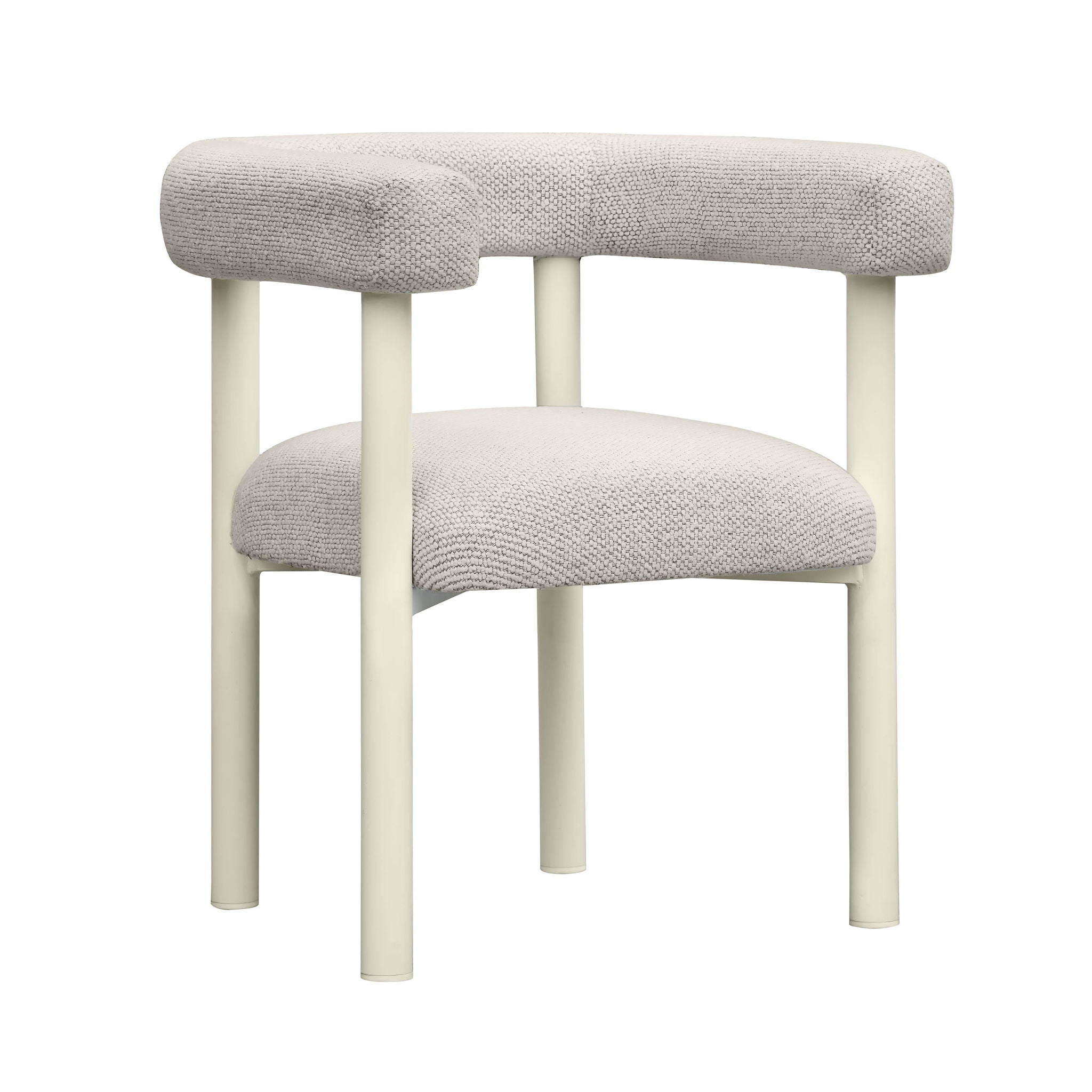 Jackie - Outdoor Textured Dining Chair - Cream - Urban Living Furniture (Los Angeles, CA)
