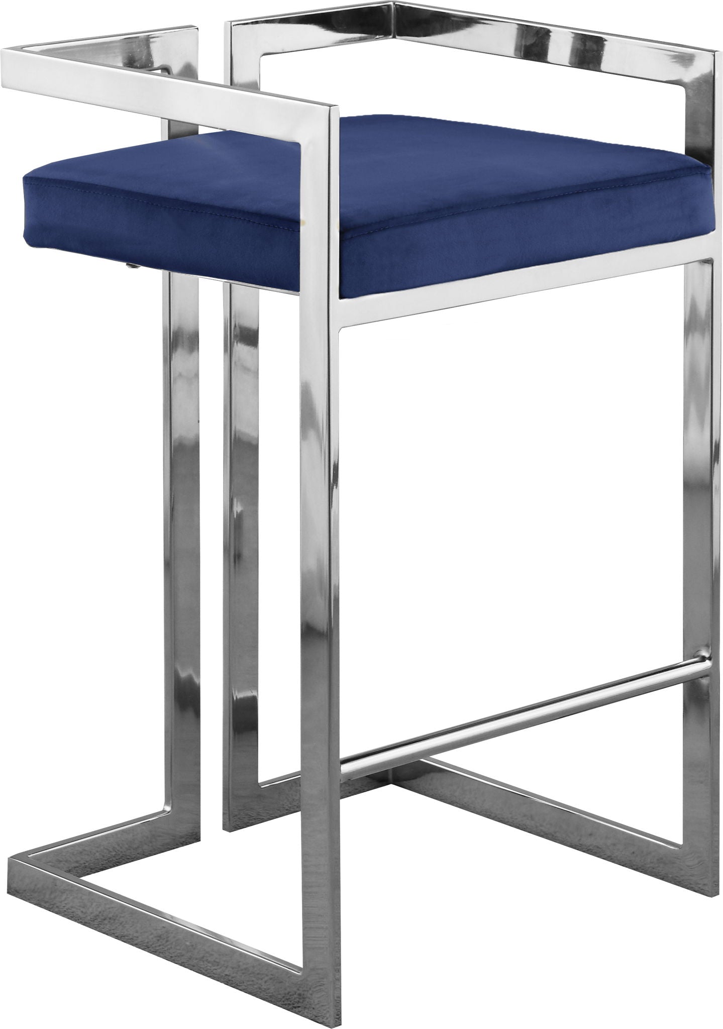 Ezra - Stool with Chrome Legs (Set of 2) - Urban Living Furniture (Los Angeles, CA)