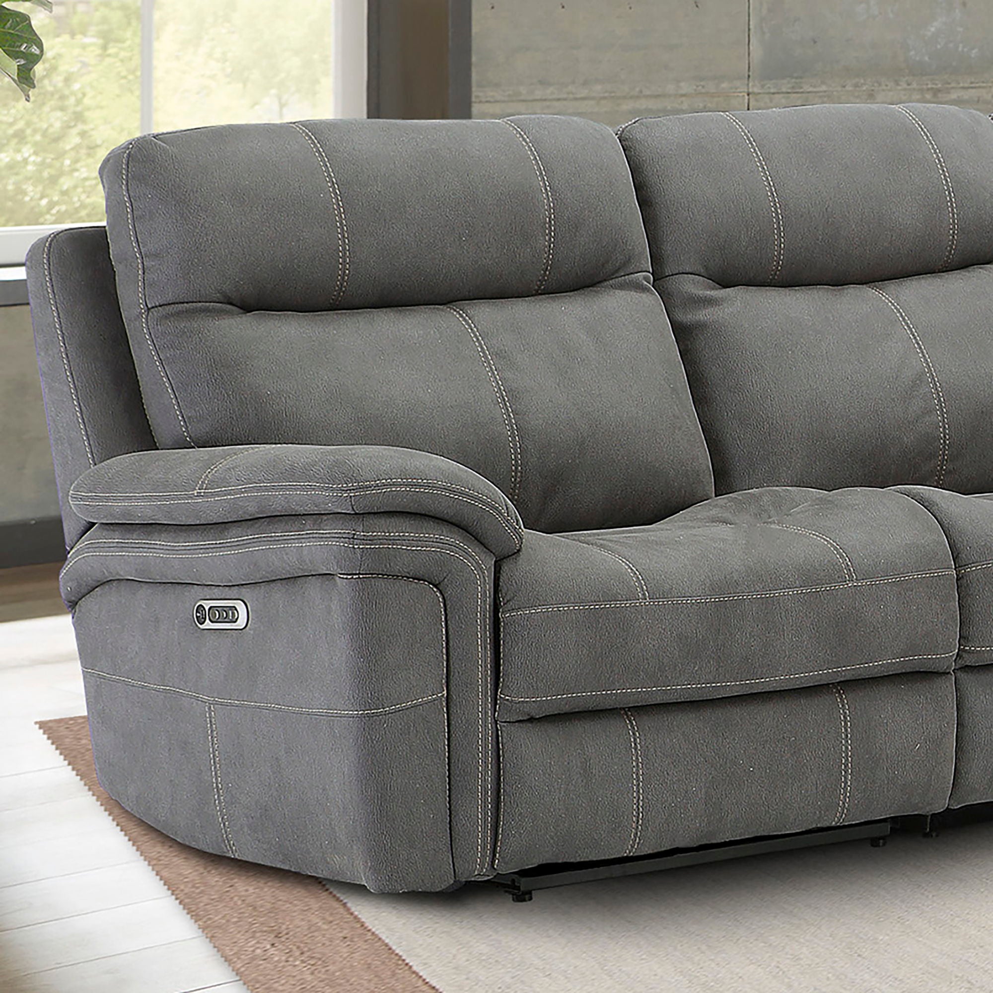 Mason - Power Left Arm Facing Recliner - Carbon - Urban Living Furniture (Los Angeles, CA)