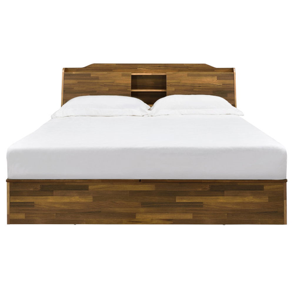 Hestia - Queen Bed With Storage - Walnut - Urban Living Furniture (Los Angeles, CA)