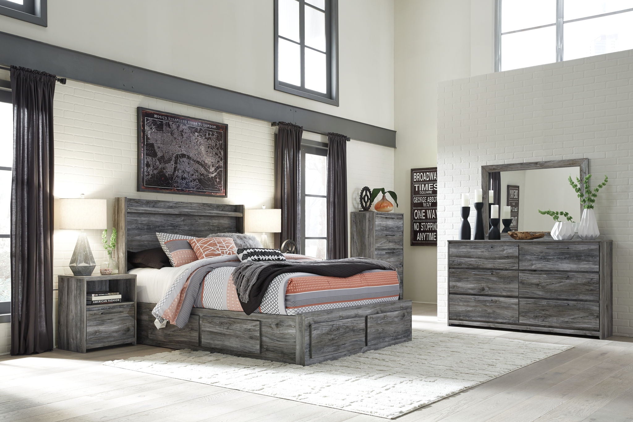 Baystorm - Panel Bedroom Set - Gray - Urban Living Furniture (Los Angeles, CA)