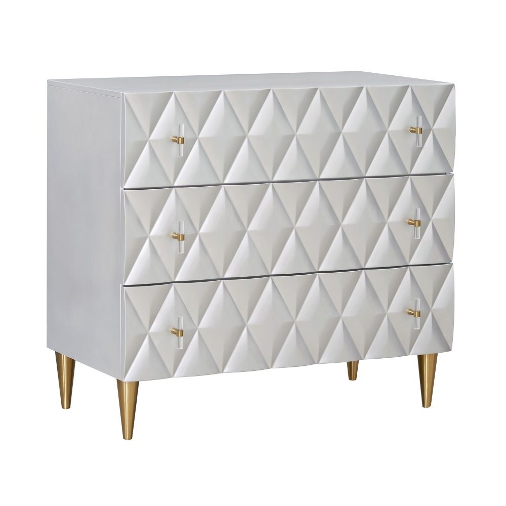 Anson - Console Cabinet - Metallic Silver Champagne - Urban Living Furniture (Los Angeles, CA)