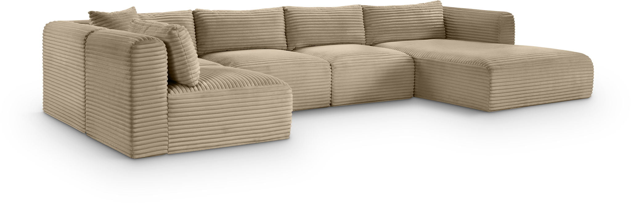 Shaggy - Fabric 5 Piece Modular U-Shaped Sectional - Urban Living Furniture (Los Angeles, CA)