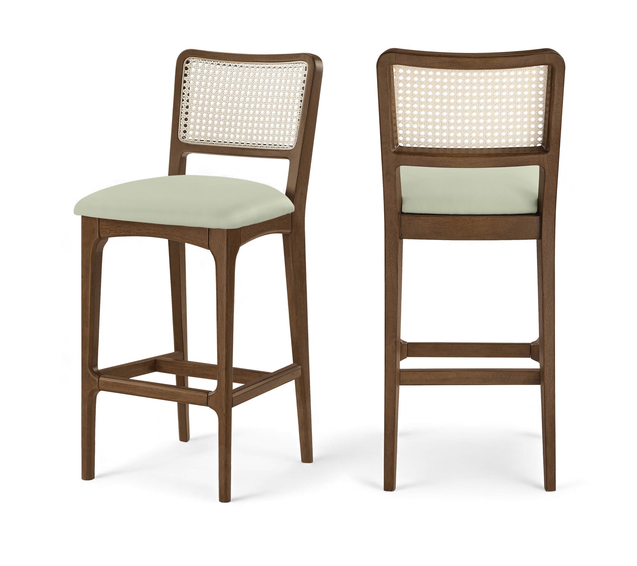 Atrium - Upholstered Bar Stool (Set of 2) - Brushed Brown Frame - Urban Living Furniture (Los Angeles, CA)