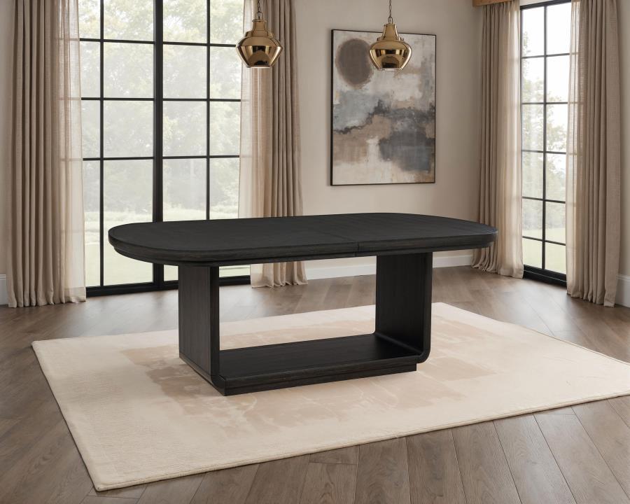 Leandro - 78" Extension Dining Room Table - Burnished Black - Urban Living Furniture (Los Angeles, CA)