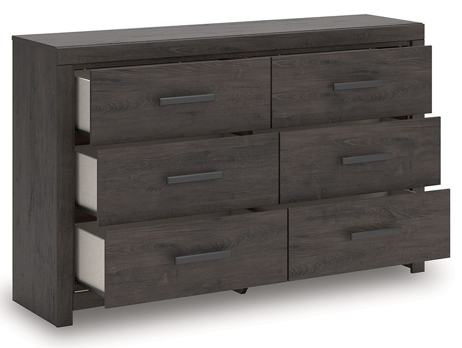 Prendonea - Charcoal - Six Drawer Dresser - Urban Living Furniture (Los Angeles, CA)