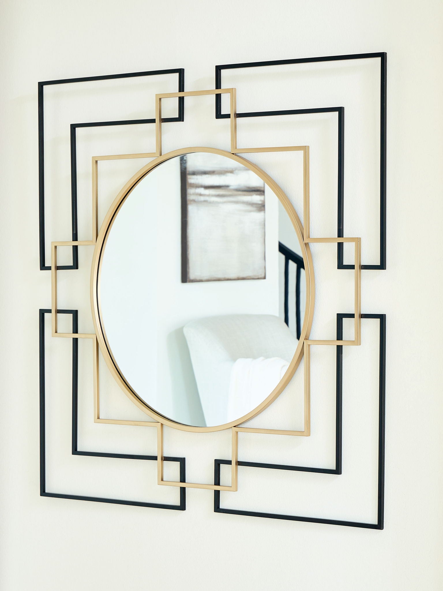 Oceanal - Black / Gold Finish - Accent Mirror - Urban Living Furniture (Los Angeles, CA)