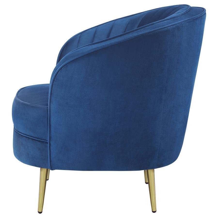 Sophia - Upholstered Channel Tufted Barrel Accent Chair - Urban Living Furniture (Los Angeles, CA)