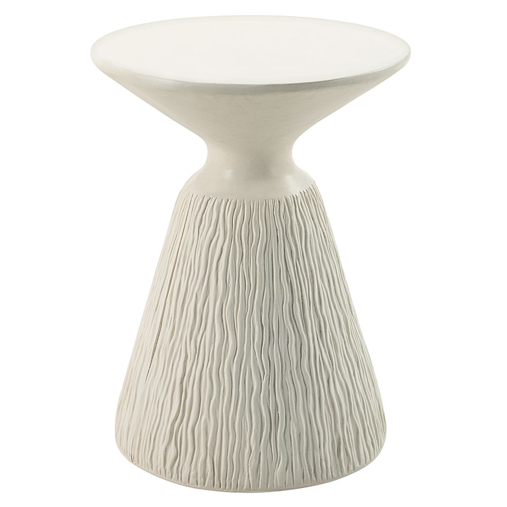 Duane - Accent Table - Natural White Finish - Urban Living Furniture (Los Angeles, CA)