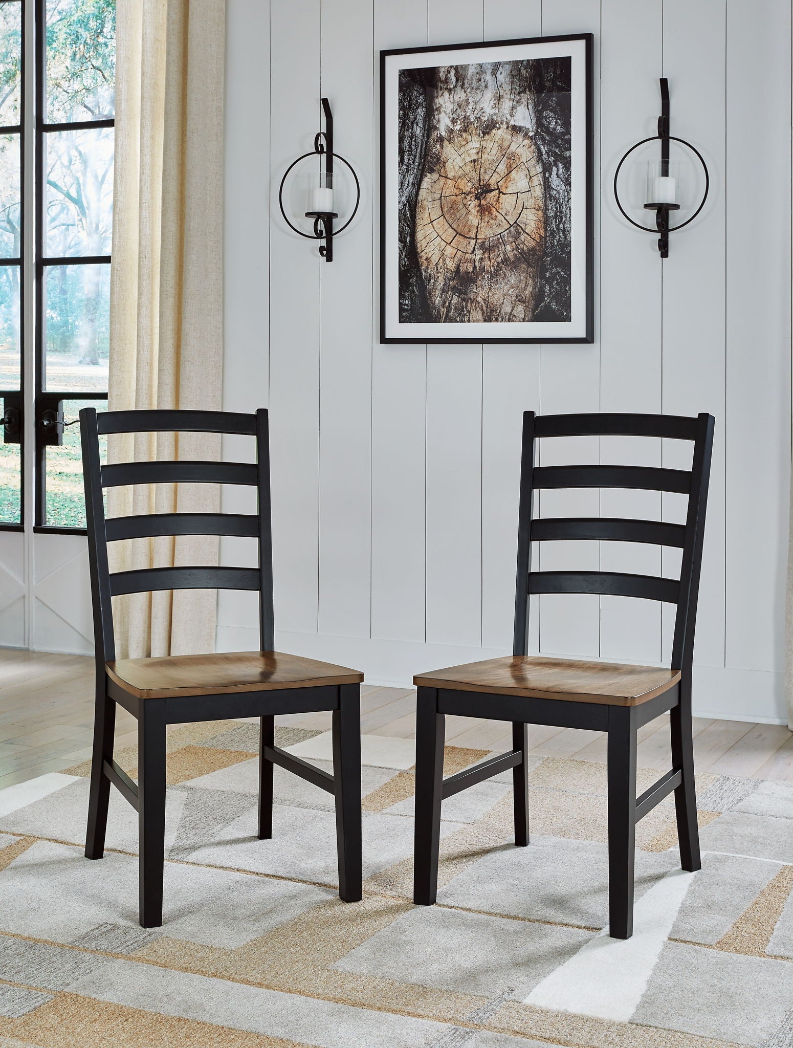 Wildenauer - Brown / Black - Dining Room Side Chair (Set of 2) - Urban Living Furniture (Los Angeles, CA)