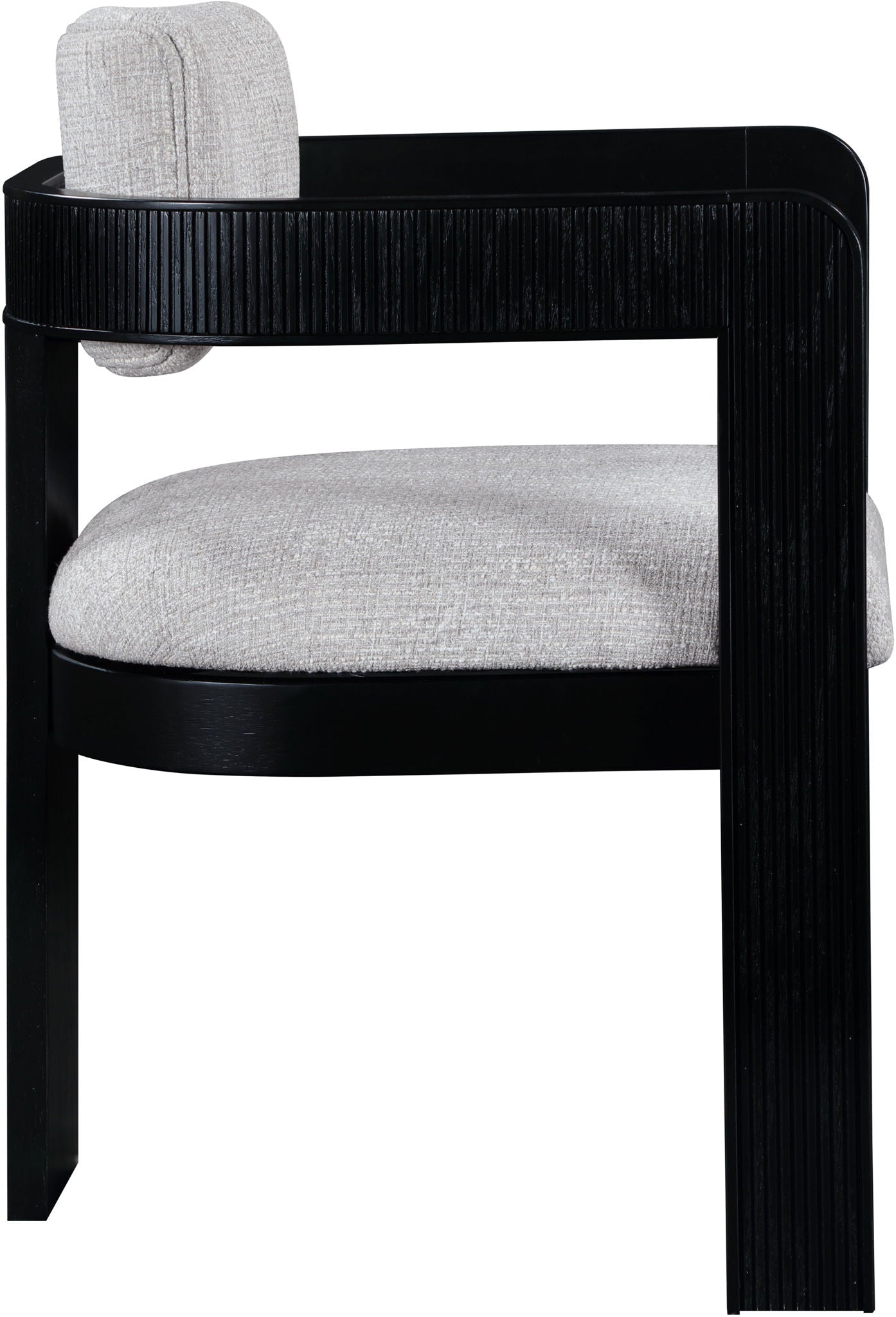 Sacha - Linen Dining Chair With Black Base (Set of 2) - Urban Living Furniture (Los Angeles, CA)