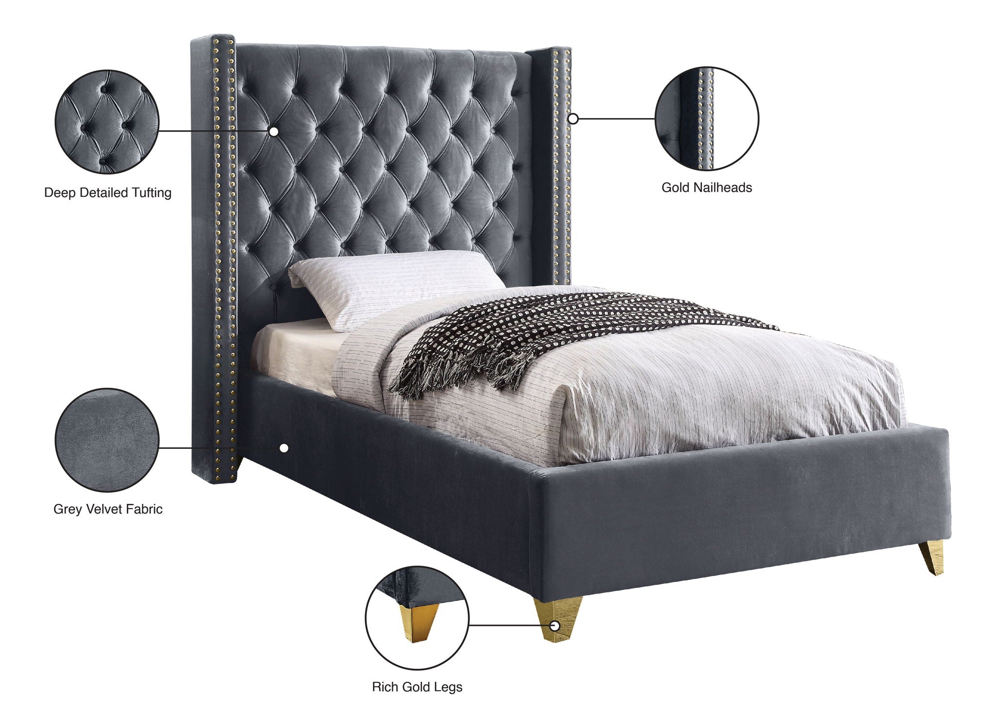 Barolo - Bed - Urban Living Furniture (Los Angeles, CA)