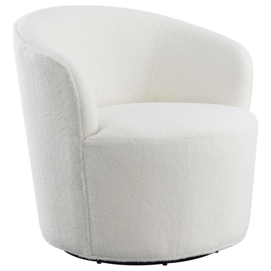 Joyce - Upholstered Barrel Back Swivel Chair - Urban Living Furniture (Los Angeles, CA)