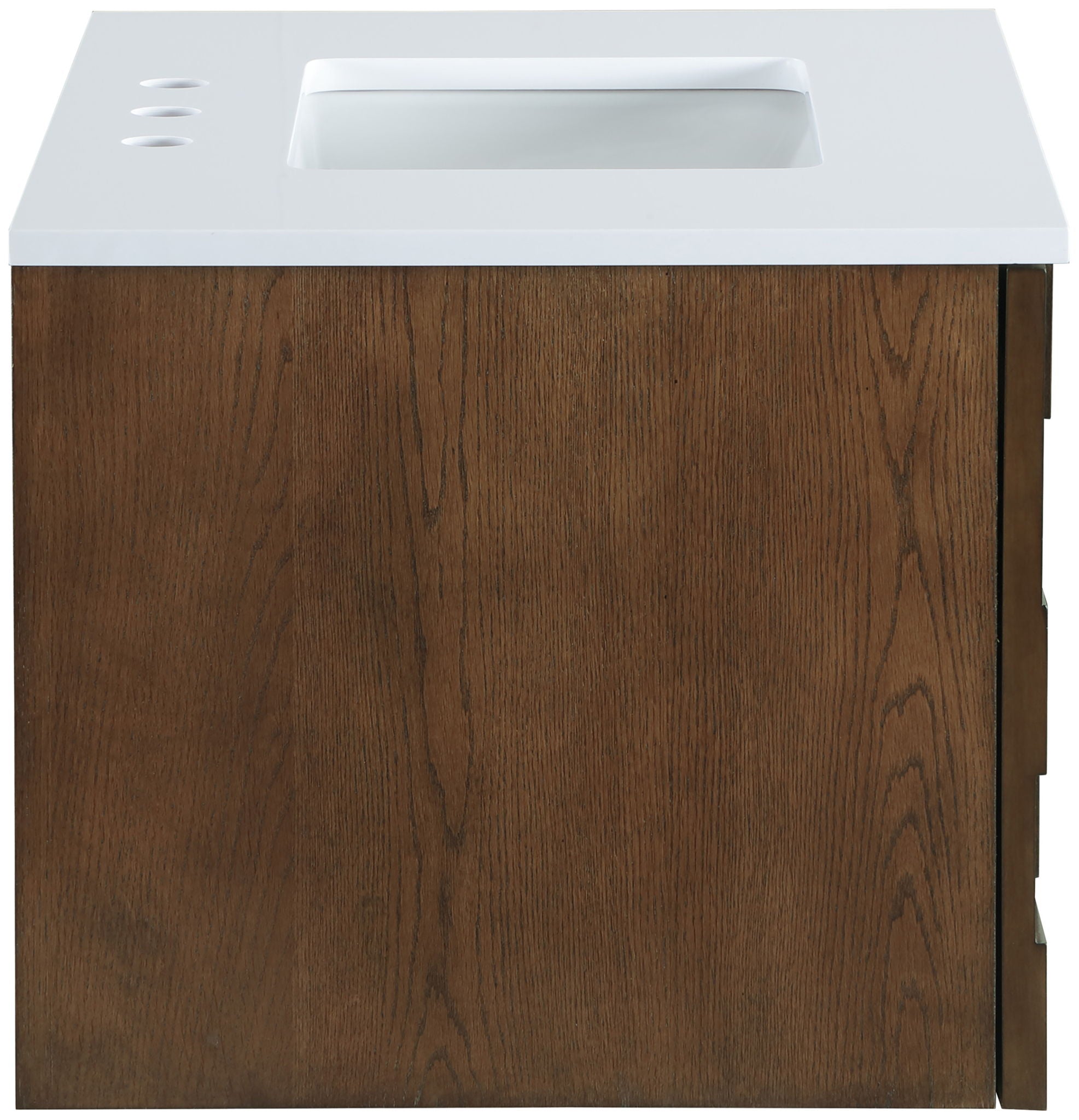 Leonardo - Engineered Stone And Solid Wood 24" Wall Mounted Bathroom Vanity - Urban Living Furniture (Los Angeles, CA)