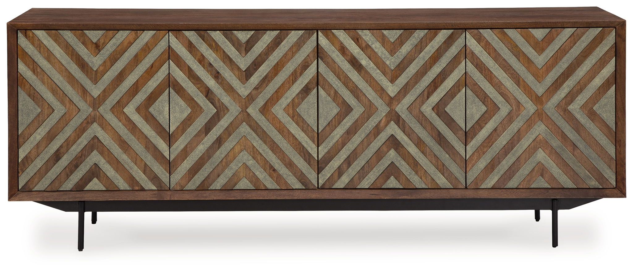 Dreggan - Brown / Gold Finish - Accent Cabinet - Urban Living Furniture (Los Angeles, CA)