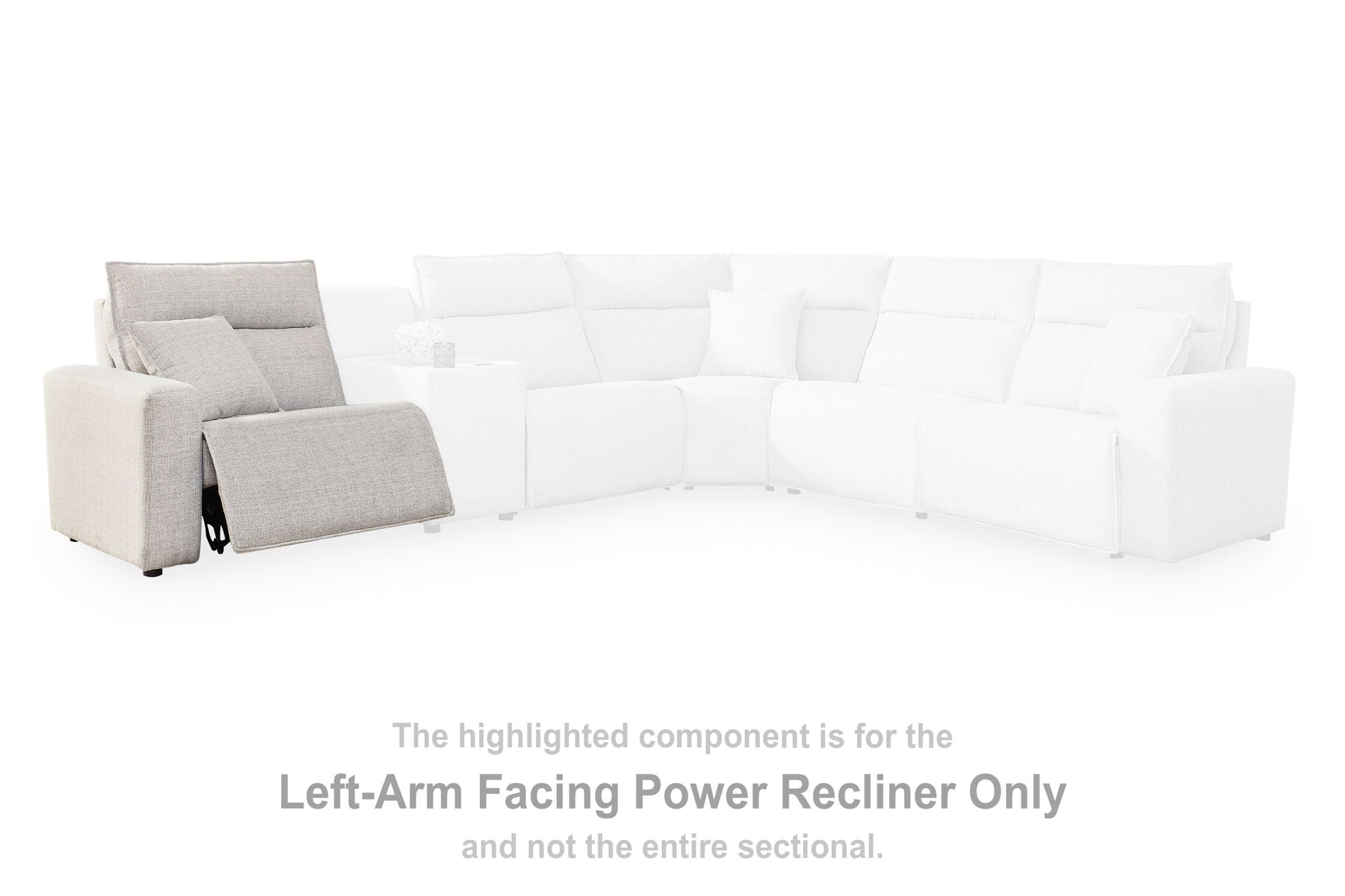 Modmax II - LAF Zero Wall Power Recliner - Stone - Urban Living Furniture (Los Angeles, CA)
