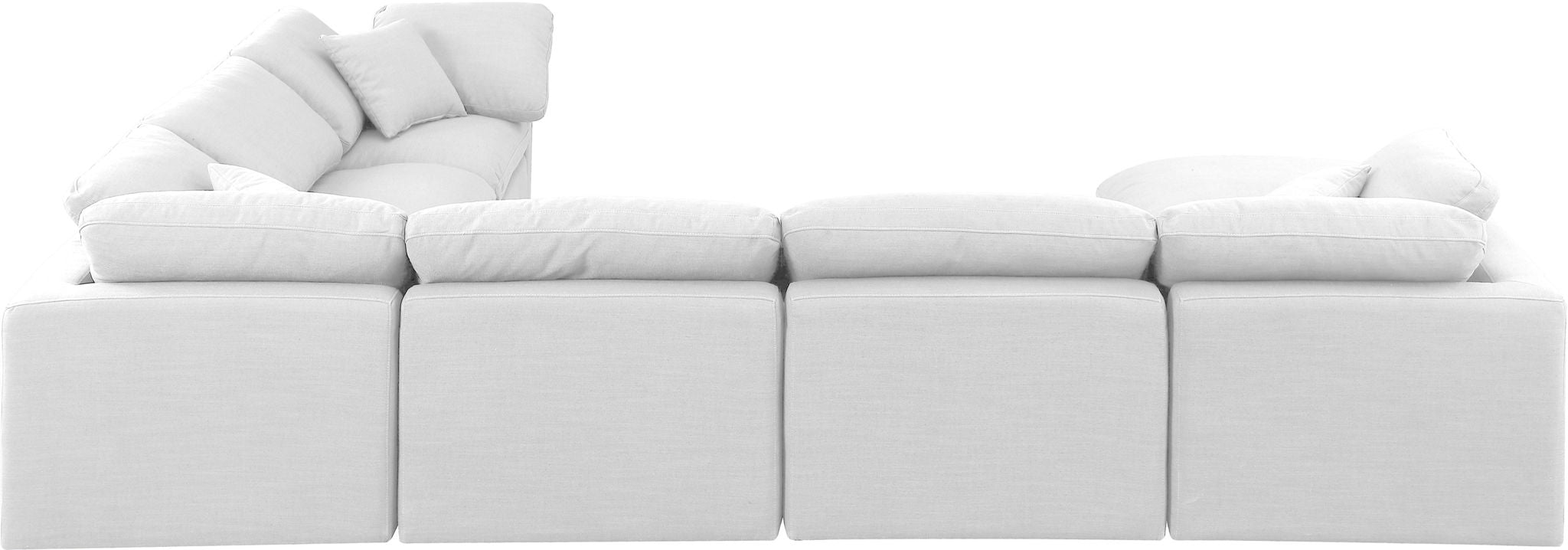 Indulge - Linen 7 Piece Modular Sectional - White - Urban Living Furniture (Los Angeles, CA)