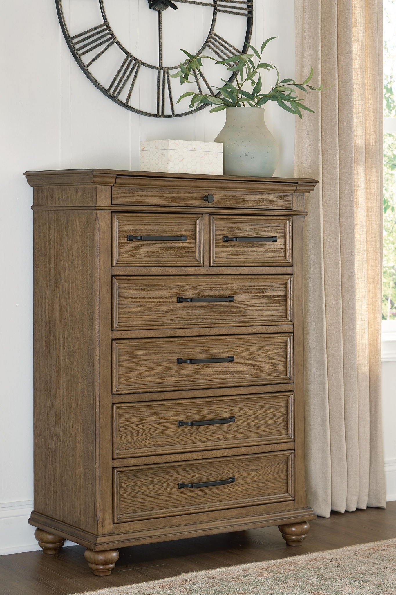 Karallin - Seven Drawer Chest - Medium Brown - Urban Living Furniture (Los Angeles, CA)