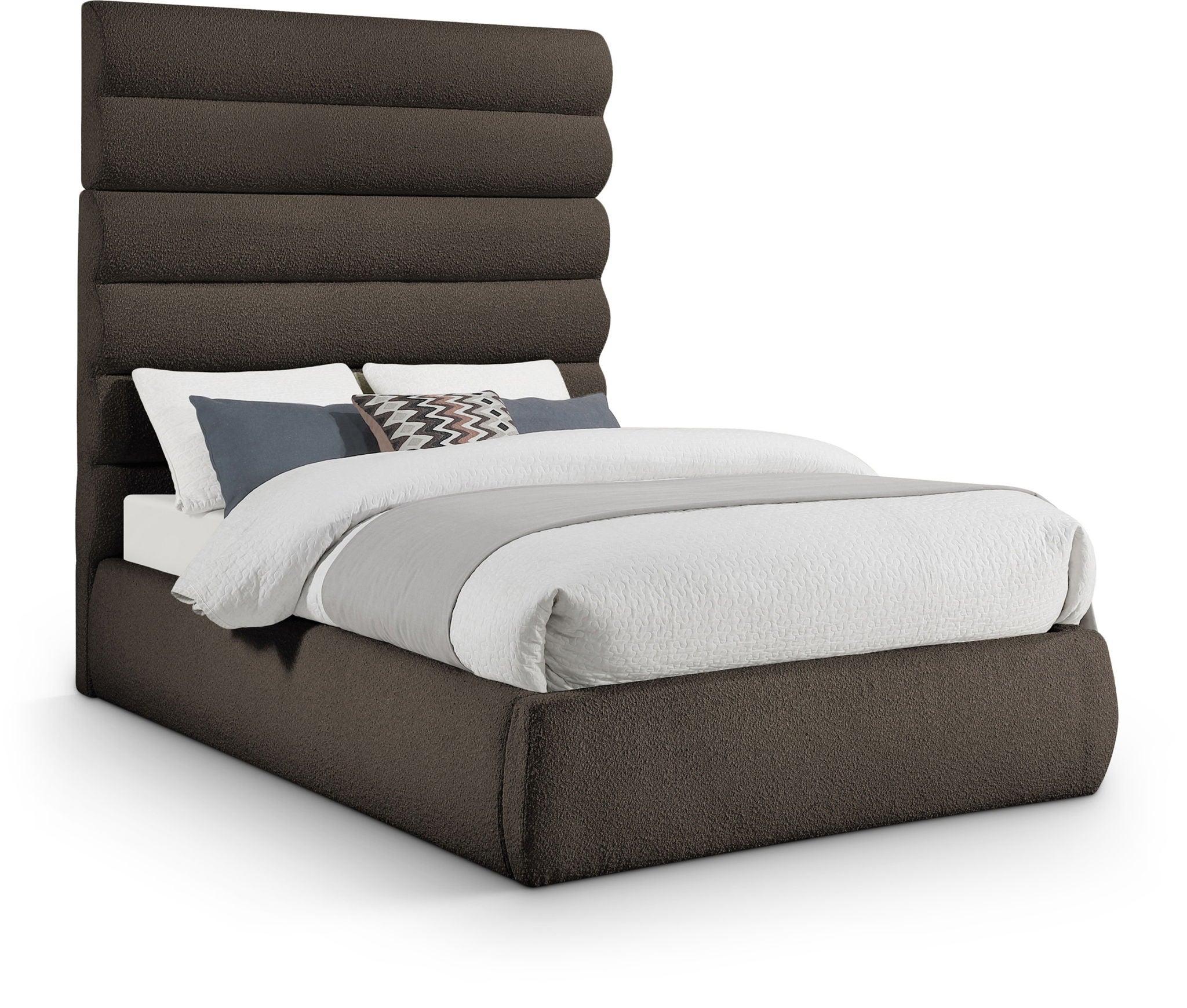 Adam - Boucle Fabric Bed With 70.5" Headboard - Urban Living Furniture (Los Angeles, CA)