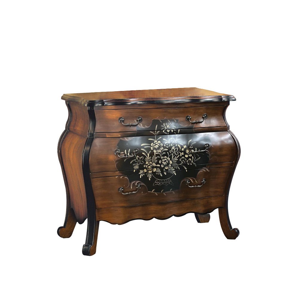 Roma - 37" Chest - Oak & Antique Black - Urban Living Furniture (Los Angeles, CA)