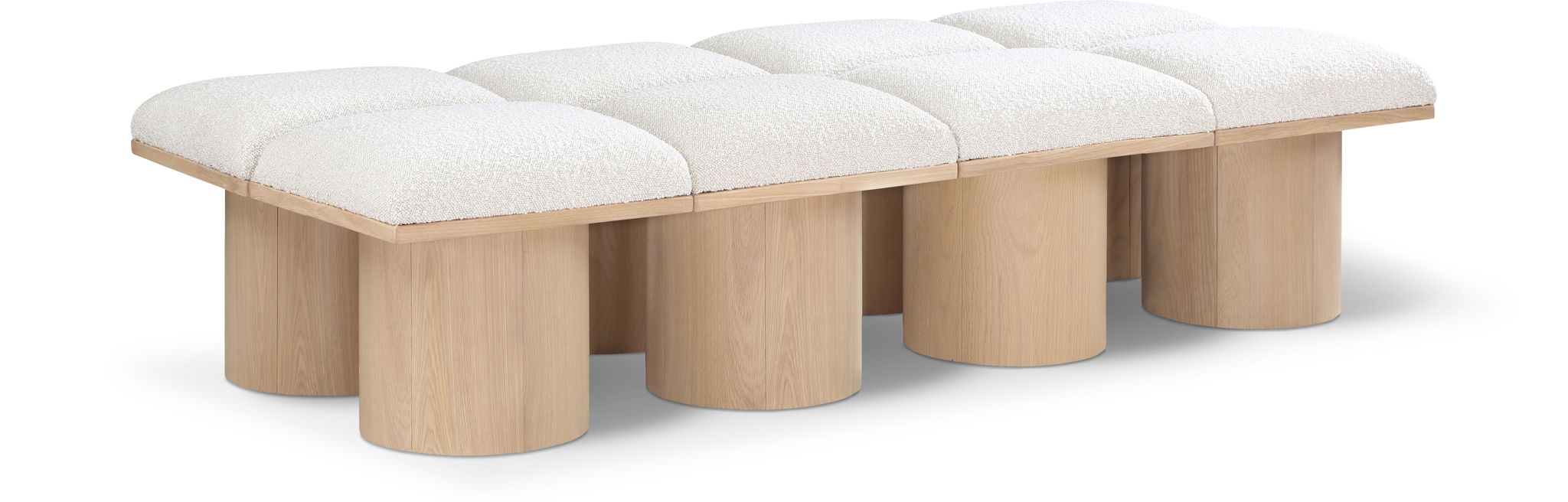 Pavilion - 8 Piece Modular Bench With Natural Base - Urban Living Furniture (Los Angeles, CA)