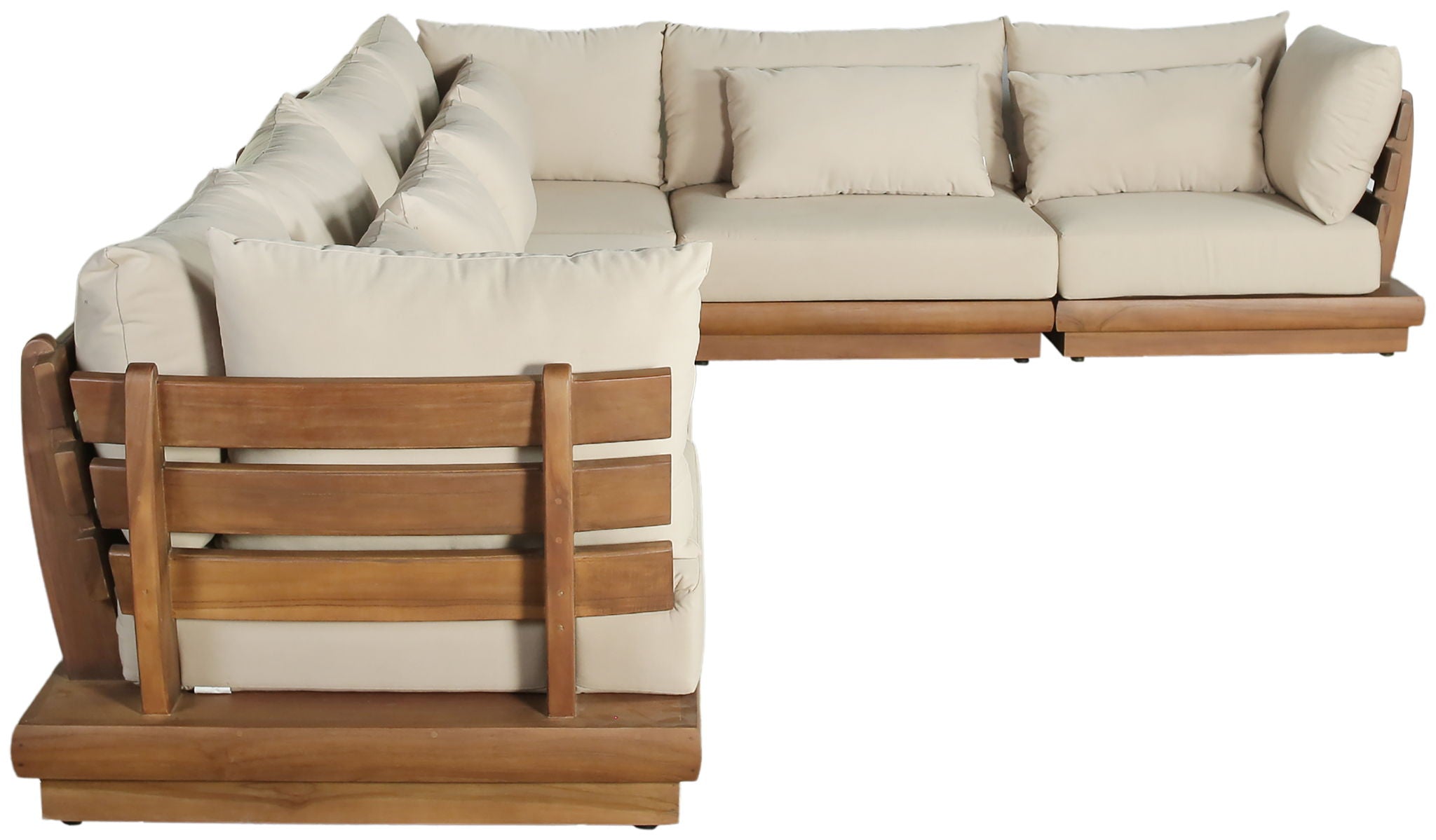 Mirella - 6 Piece Water Resistant Fabric Upholstered Outdoor Patio Modular Sectional - Urban Living Furniture (Los Angeles, CA)