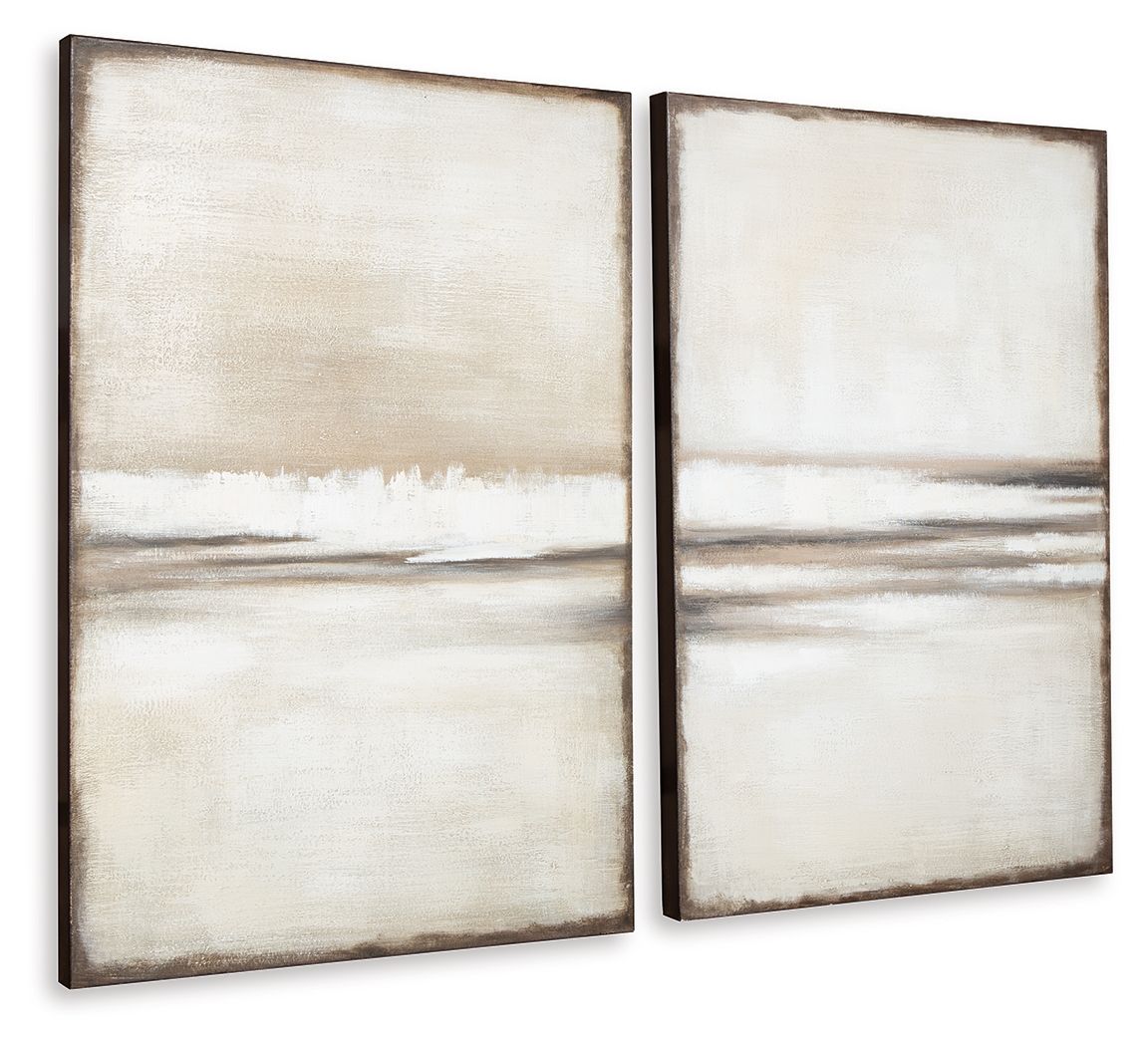 Brockdunn - Tan / Brown - Wall Art Set (Set of 2) - Urban Living Furniture (Los Angeles, CA)