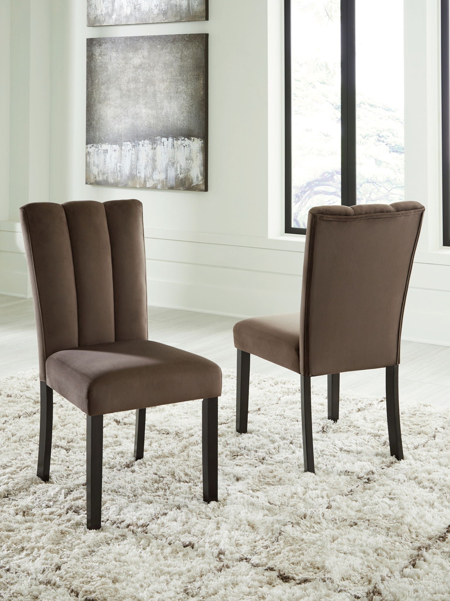 Jeshina - Mocha - Dining Upholstered Side Chair (Set of 2) - Urban Living Furniture (Los Angeles, CA)