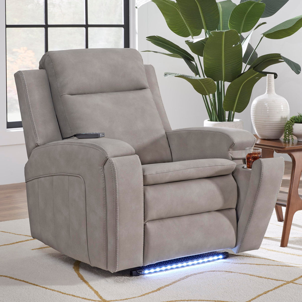 Armstrong - Power Recliner With Heat, Massage And Auto-Glide