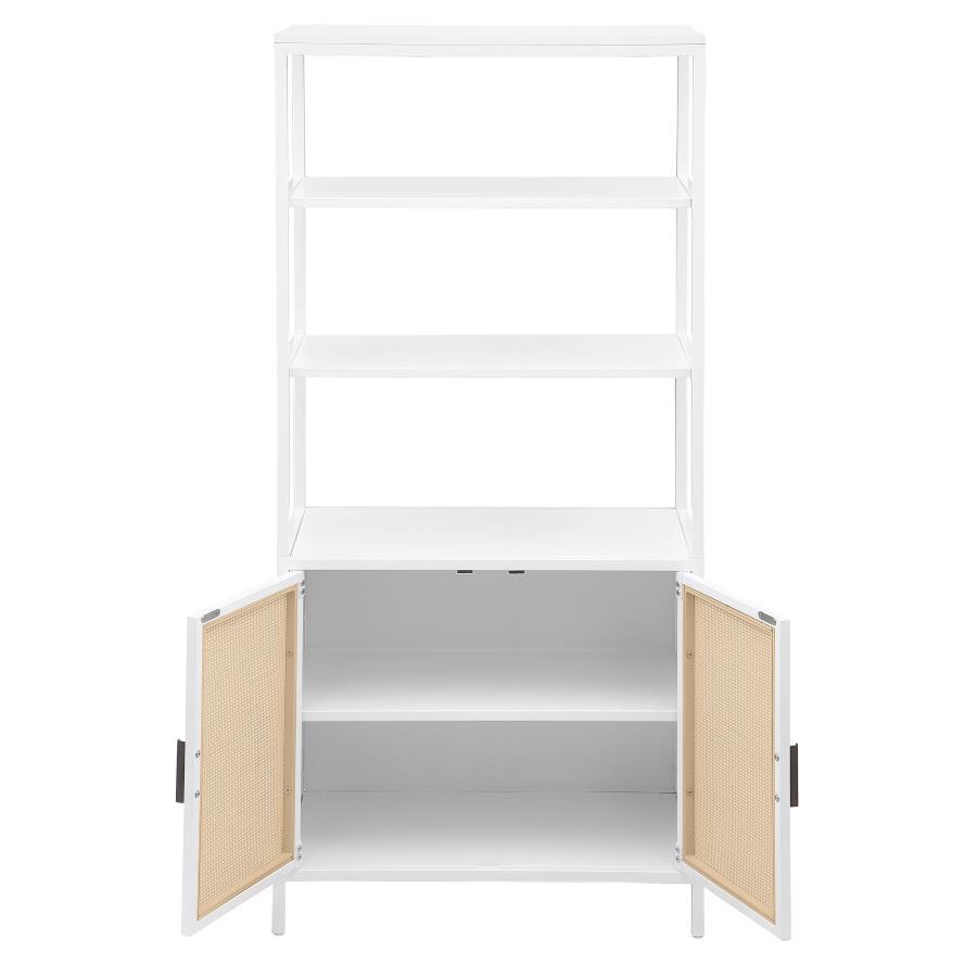 Amherst - 3-Shelf Radio Weave Cane Metal Accent Cabinet - Urban Living Furniture (Los Angeles, CA)