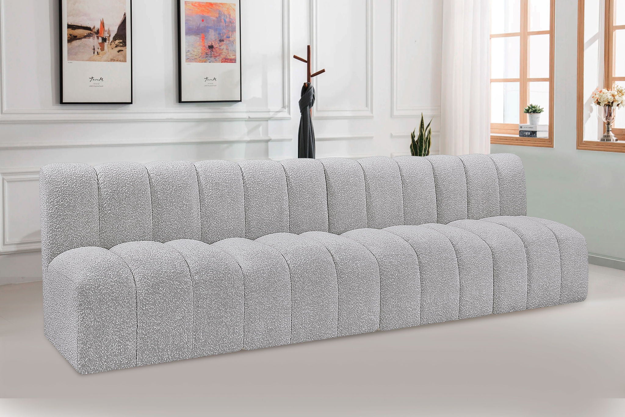 Arc - Boucle Fabric 4 Seats Modular Sofa - Urban Living Furniture (Los Angeles, CA)