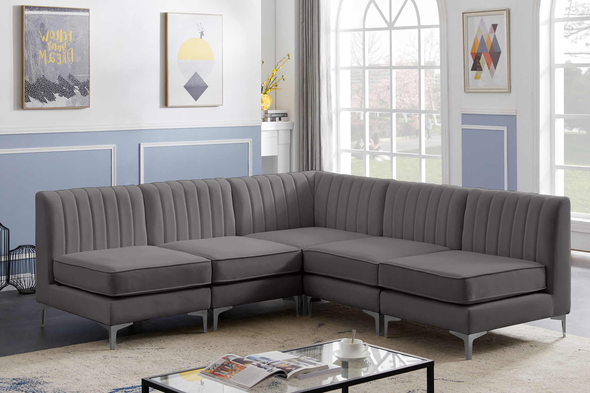 Alina - 5 Piece Armless Sectional - Urban Living Furniture (Los Angeles, CA)