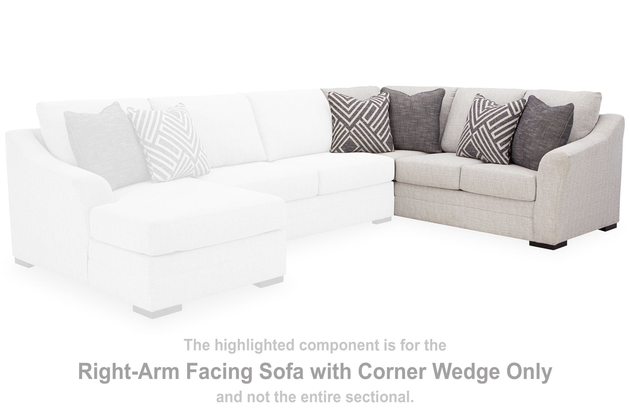 Koralynn - Raf Sofa with Corner Wedge - Stone - Urban Living Furniture (Los Angeles, CA)