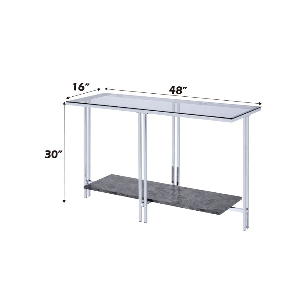 Liddell - Sofa Table - Glass & Chrome - Urban Living Furniture (Los Angeles, CA)