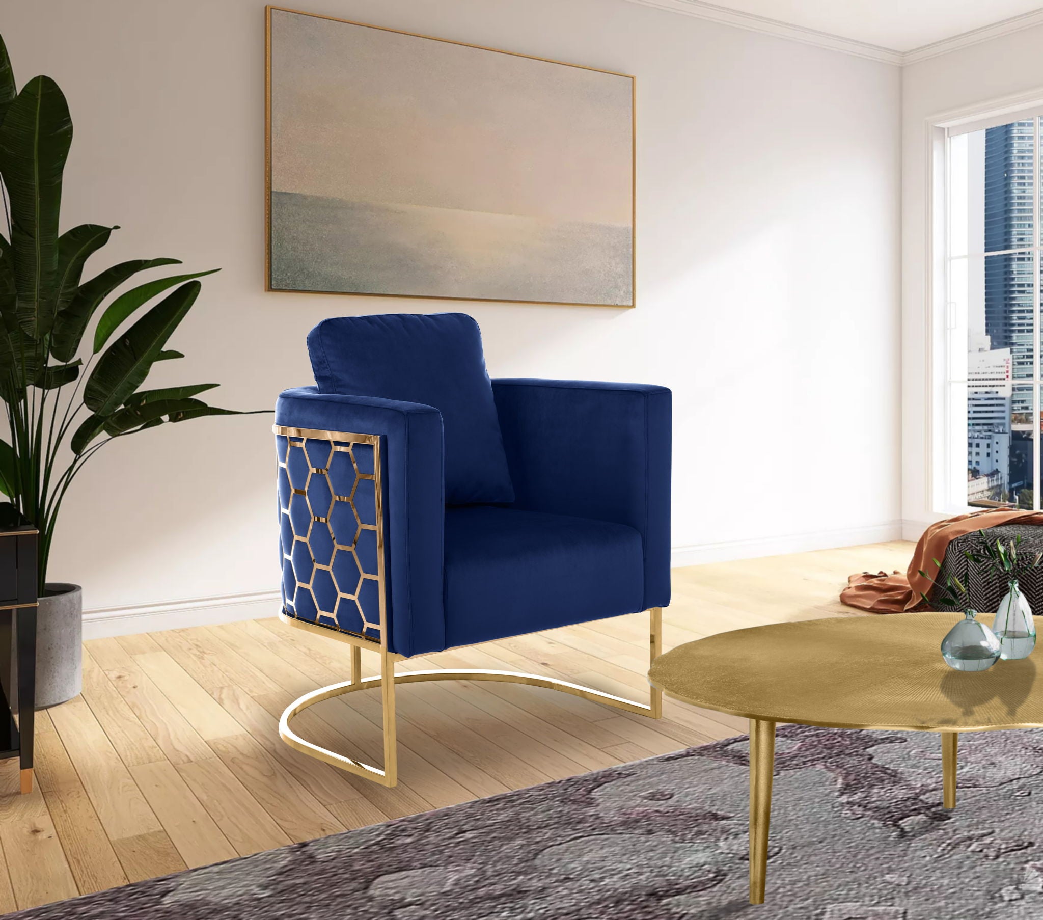 Casa - Chair with Gold Legs - Urban Living Furniture (Los Angeles, CA)