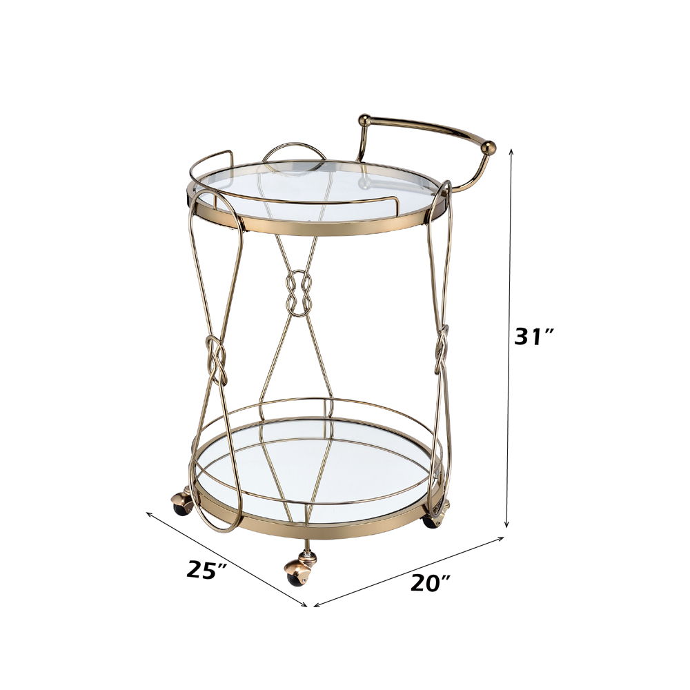 Zekera - Serving Cart - Champagne - Urban Living Furniture (Los Angeles, CA)
