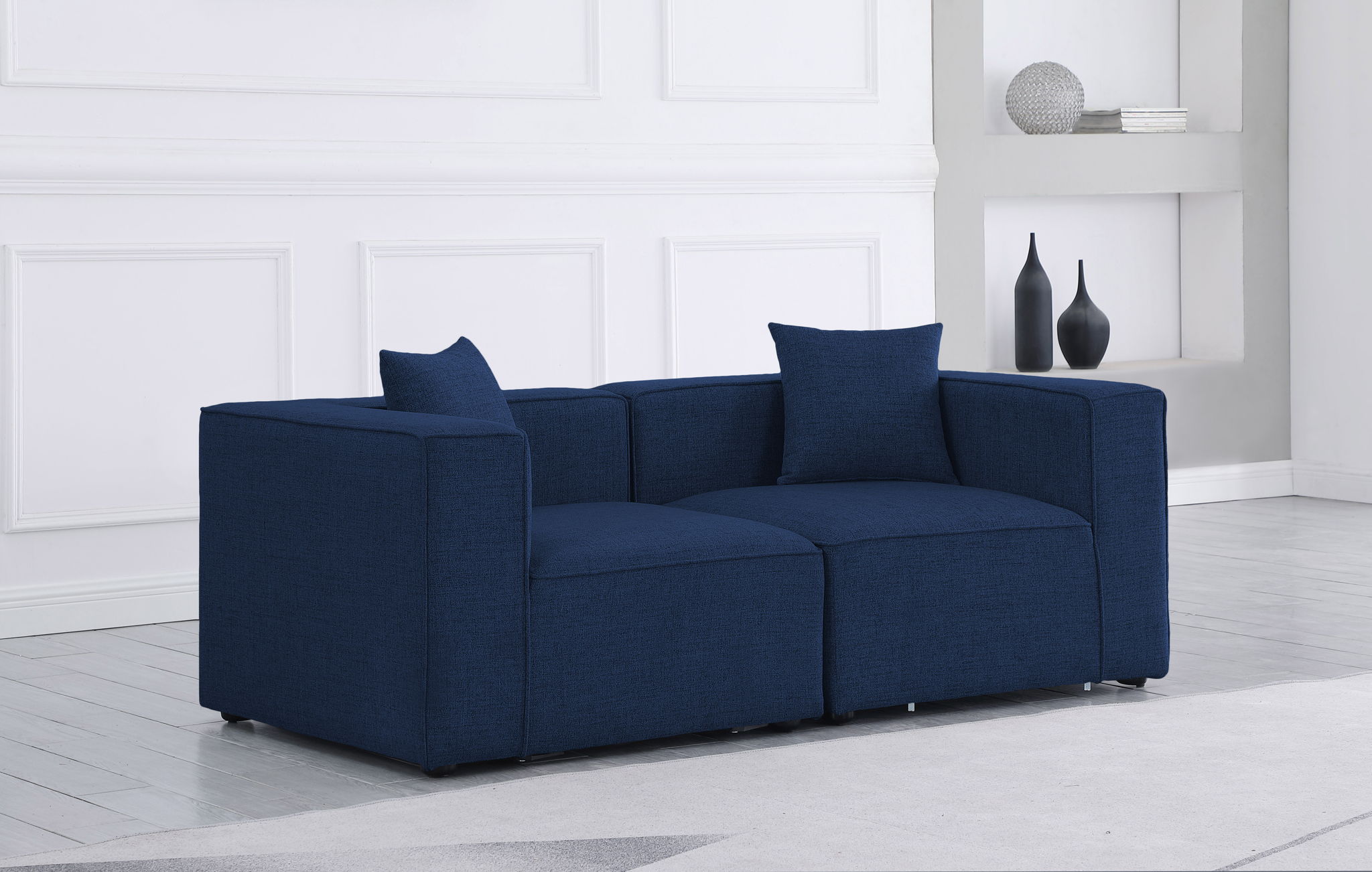 Cube - Linen Modular 2 Seat Sofa - Urban Living Furniture (Los Angeles, CA)